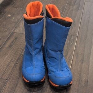 Lands' End Kids' Vibrant Blue and Orange Boots
